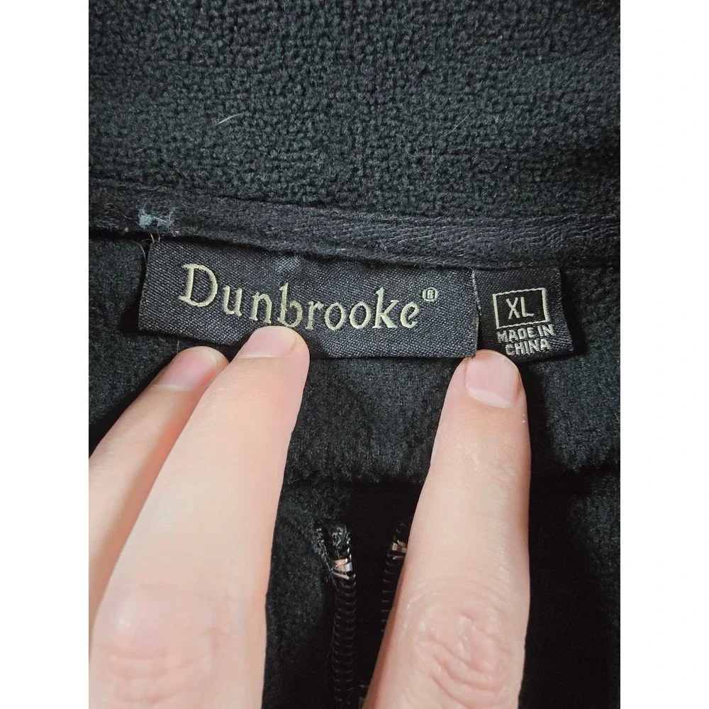 Arizona Cardinals Jacket Mens XL Black Full‎ Zip Fleece Pockets Dunbrooke NFL